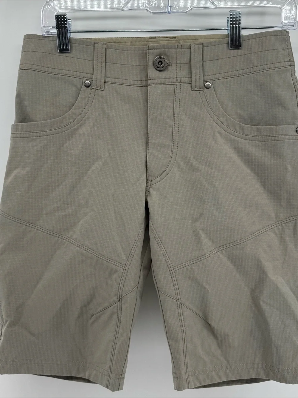 Kuhl Resistor Lite Chino Shorts Mens 30 Beige Stretch Gorpcore 32x9.5” Outdoor